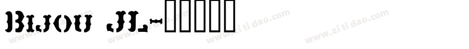 Bijou JL字体转换